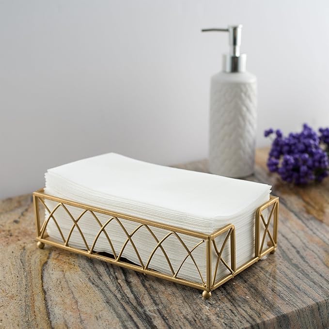 200 BloominGoods Disposable Bathroom Napkins | Single-Use Linen-Feel Guest