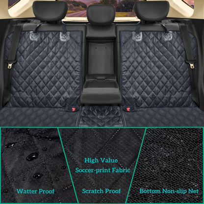 ANOSOSPECIAL Dog Car Back Seat Cover for Kids,Non Stick Fur Rear Seat Protector for Pet,Nonslip Waterproof Universal Fit Interior Backseat Covers for Auto Van SUV