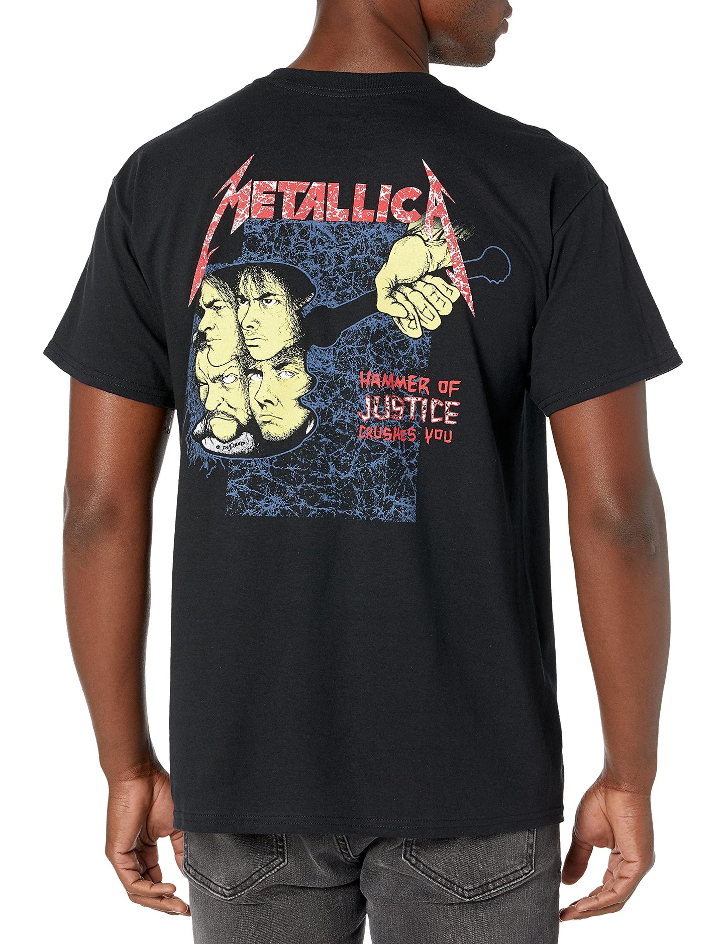 Metallica Men's Justice for All T-Shirt, Black, 3XL