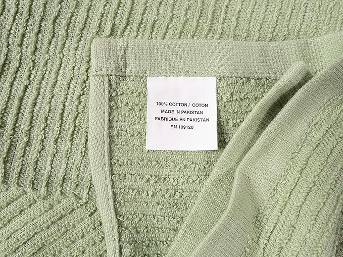 KAF Home Premium Kitchen Towels, Large 100% Cotton, Flat & Terry Absorbent Dish