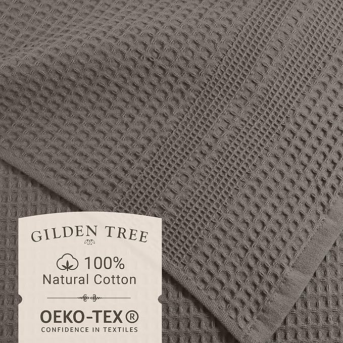 GILDEN TREE Waffle Hand Towels for Bathroom Quick Dry Towel Super Absorbent