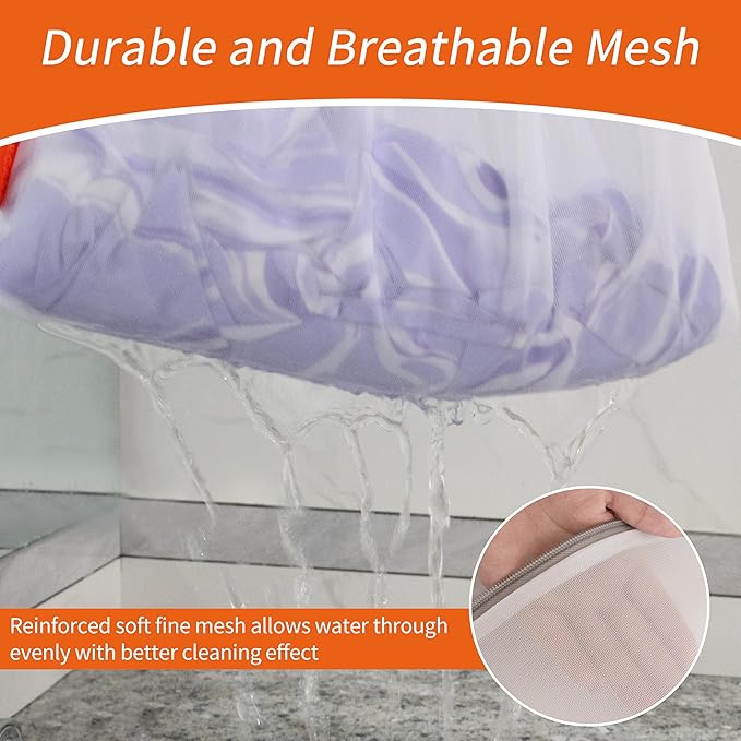 Polecasa 3Pcs Mesh Laundry Bags