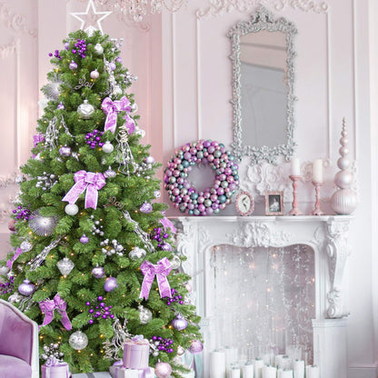 KI Store Silver Christmas Picks Sprays Set of 20 Glittered Twigs Decor for Christmas Tree Decoration Topper Floral Arrangement