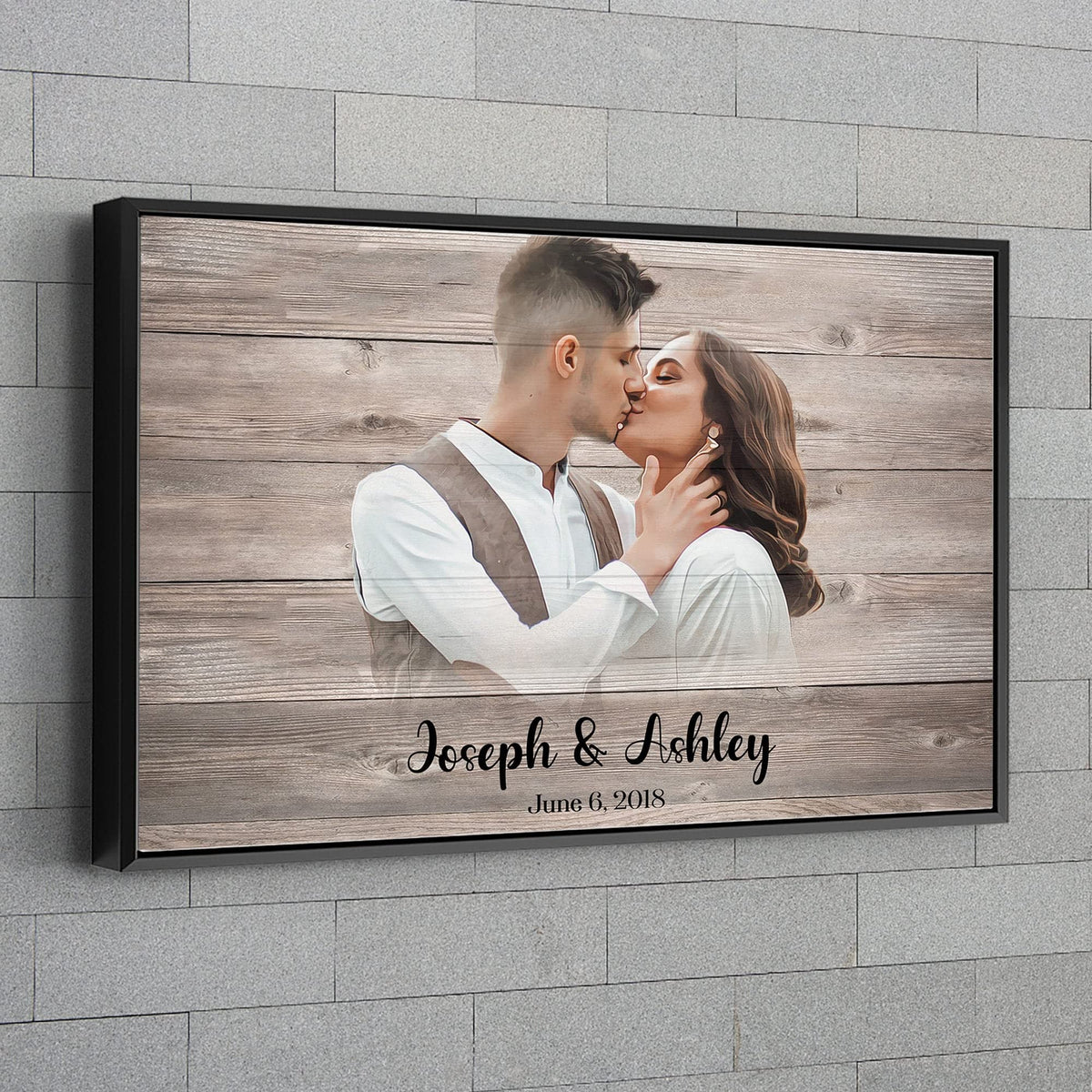 Rustic Wooden Welcome Sign | Custom Portrait from Photo | Wedding Gift & Decoration