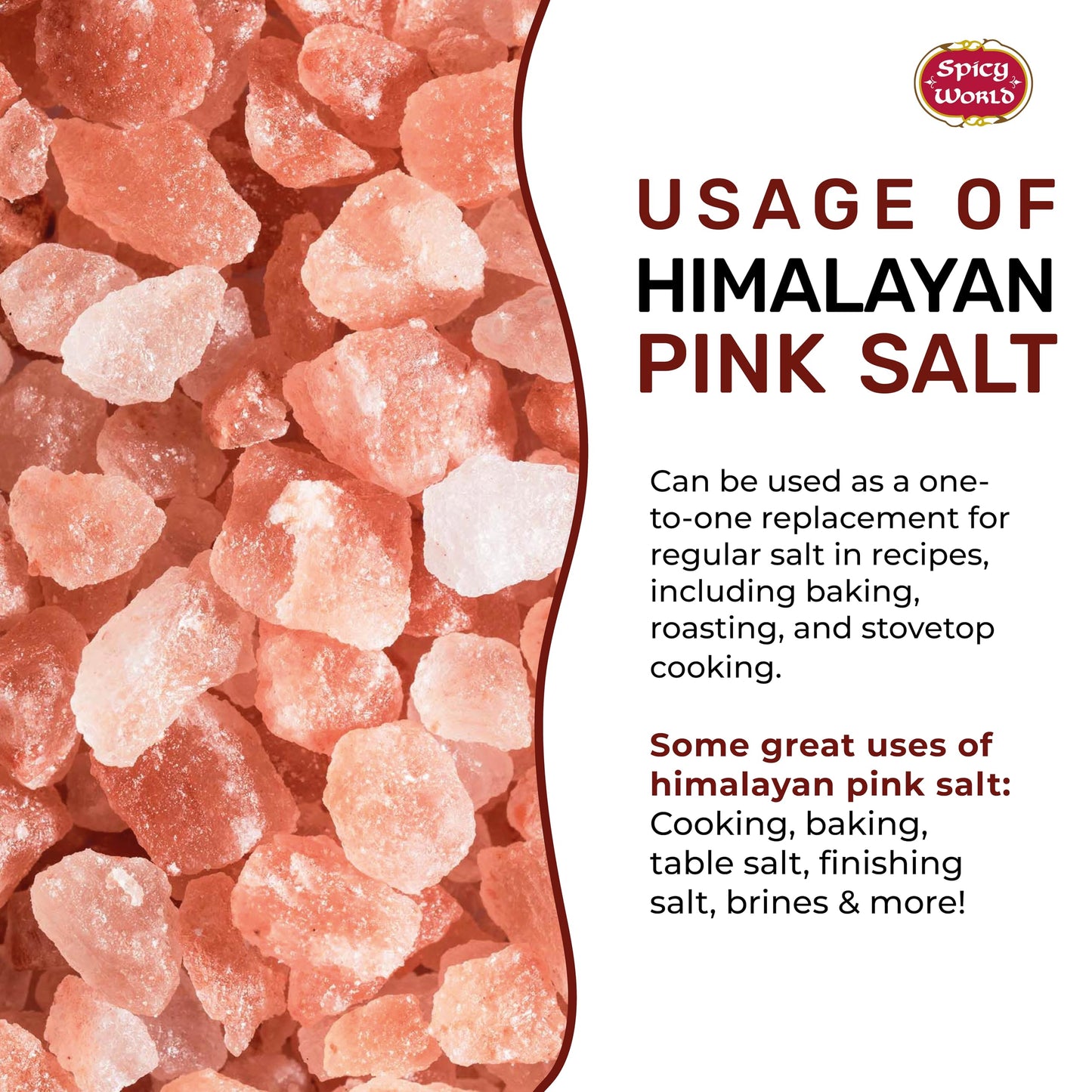 Himalayan Pink Salt Fine Grain 7 LB Jar - Pure & Natural, Mineral-Rich, For Cooking, Seasoning, Baking, Table Use - By Spicy World