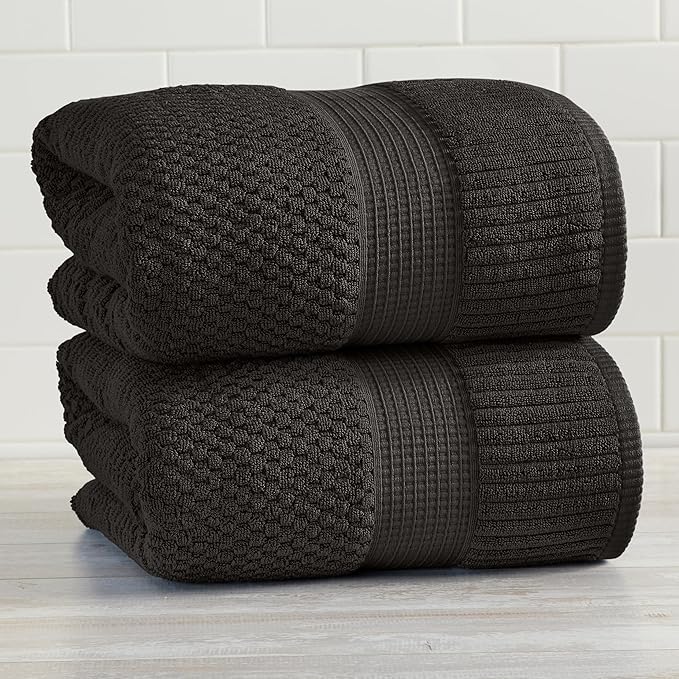 NY Loft 100% Cotton 2 Pack Bath Sheet Towel Set | Extra Large Oversize Bath