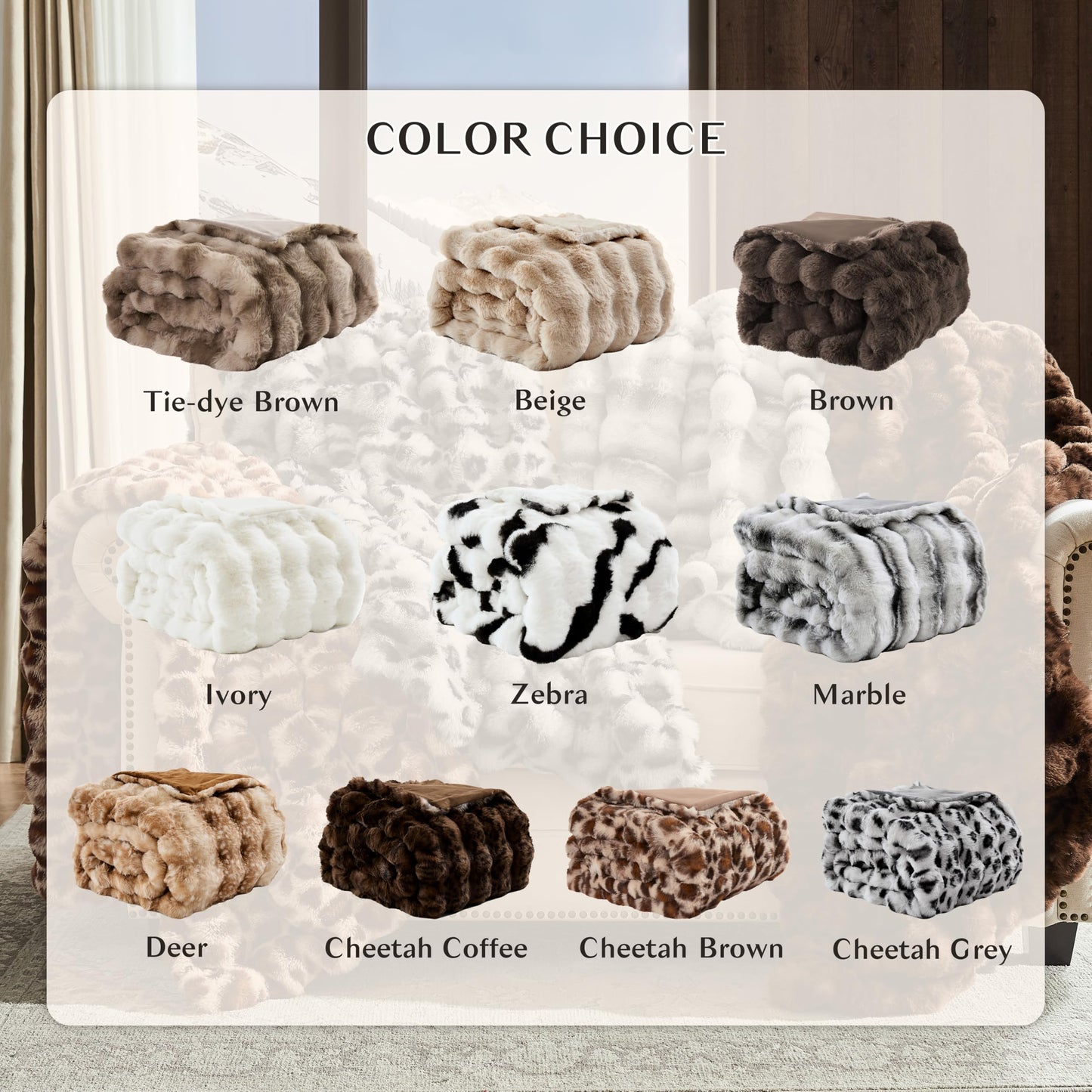 WDCOZY Cheetah Leopard Print Bubble Throw Blanket, Luxury Faux Rabbit Fur Mink Plush Throw for Couch, Sofa and Bed, Soft Fluffy Fuzzy Cozy Blanket for Women, Thick and Warm, 50x60 inches, 950 GSM