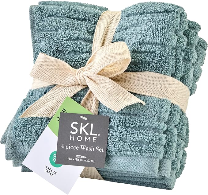 SKL Home CloudSoft Cotton Luxury 4 Pc Wash Set
