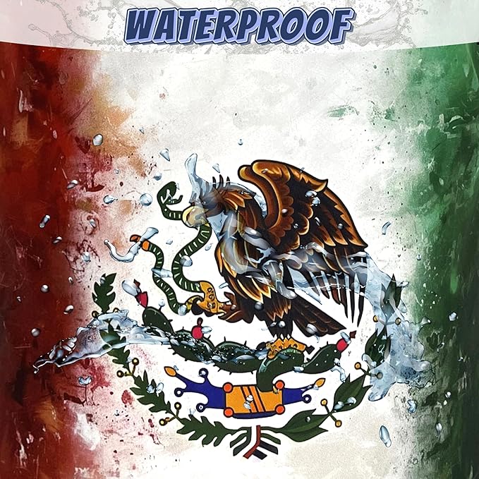 Vintage Mexican Flag Laundry Basket Oxford Cloth Foldable Mexico Laundry Hamper