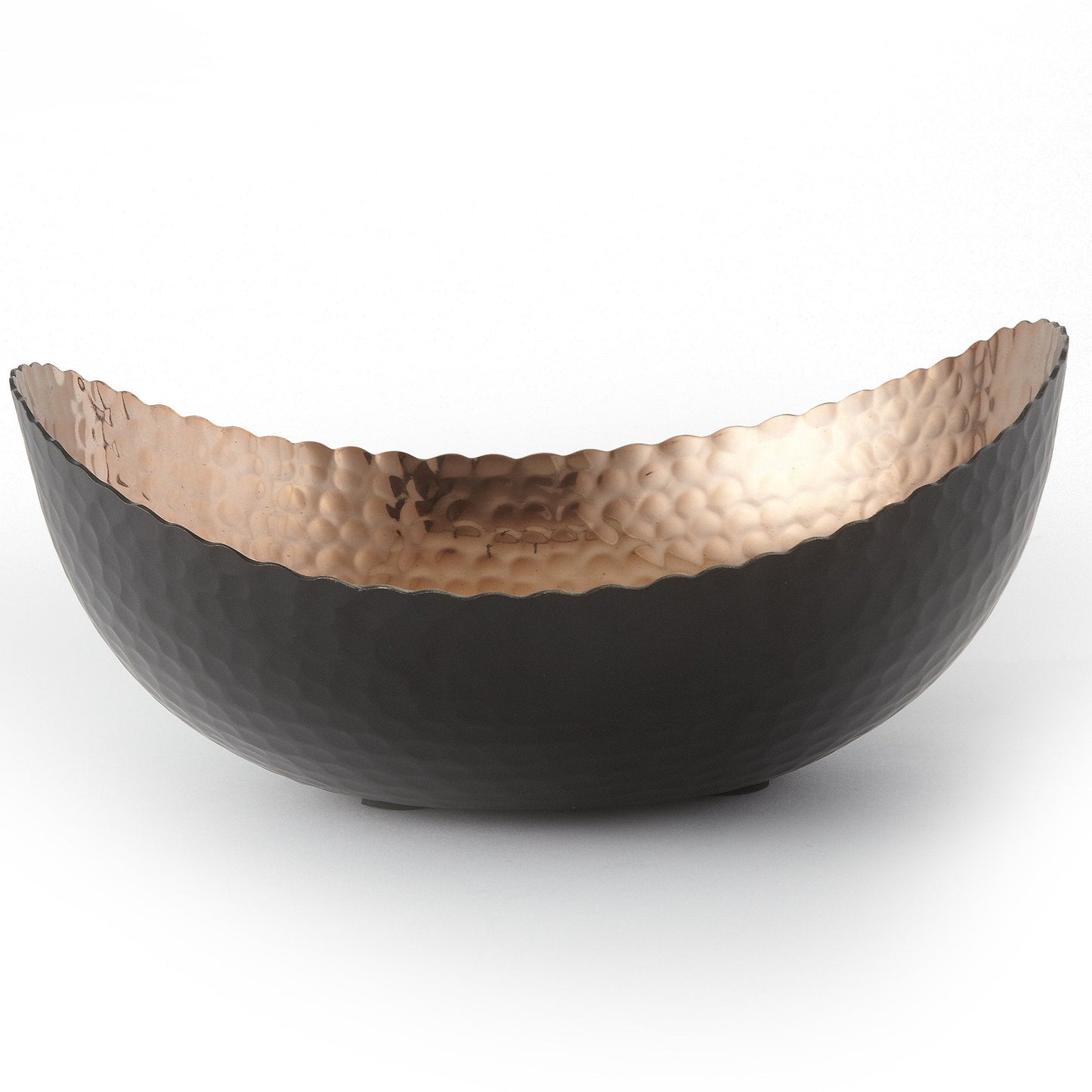 Elegance Eclipse Bowl, 8.25" x 7.5", Black/Copper