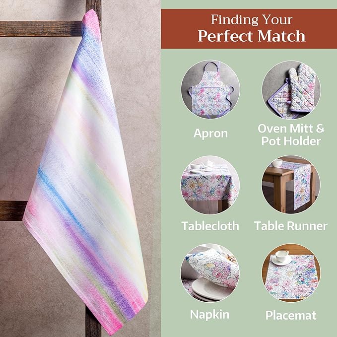 Maison d' Hermine Kitchen Towels Set of 3 100% Cotton 27.50" x 20" Reusable