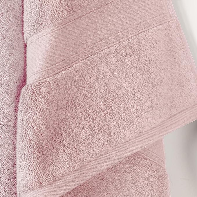 SUPERIOR Egyptian Cotton Pile Bath Towel Set of 2, Ultra Soft Luxury Towels