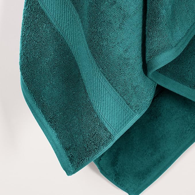 SUPERIOR Egyptian Cotton Pile Bath Towel Set of 2, Ultra Soft Luxury Towels
