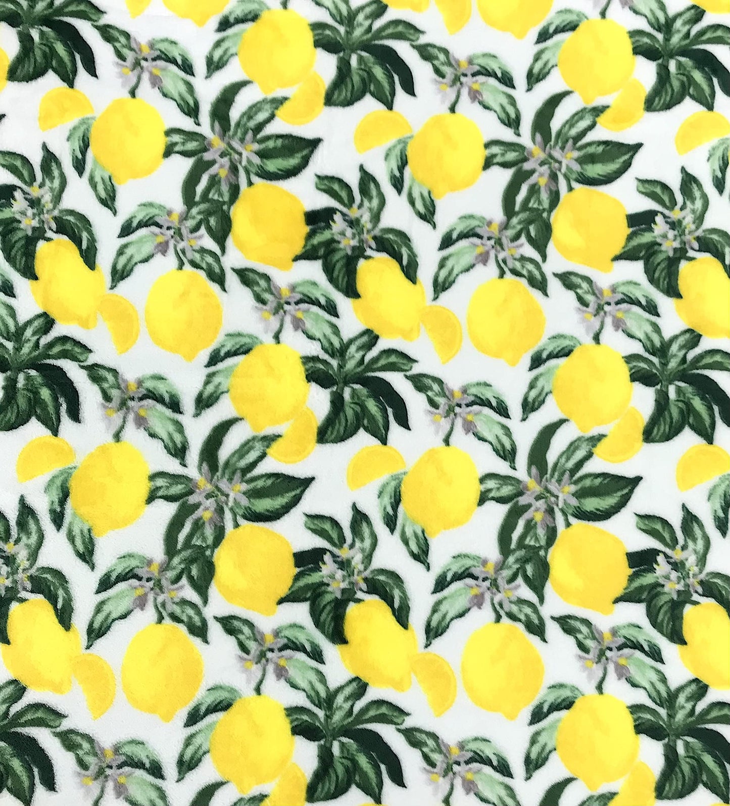 Mother's Day Lemon Garden Fleece Throw Blankets: Soft Plush Accent for Sofa Couch Chair Bed Dorm or Travel
