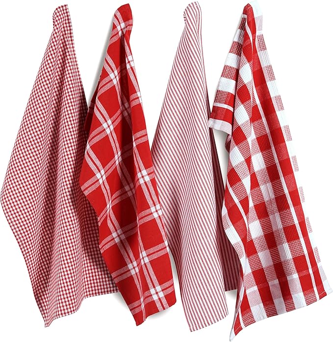 LANE LINEN 100% Cotton Kitchen Dish Cloths, Ultra Soft Absorbent Quick Drying