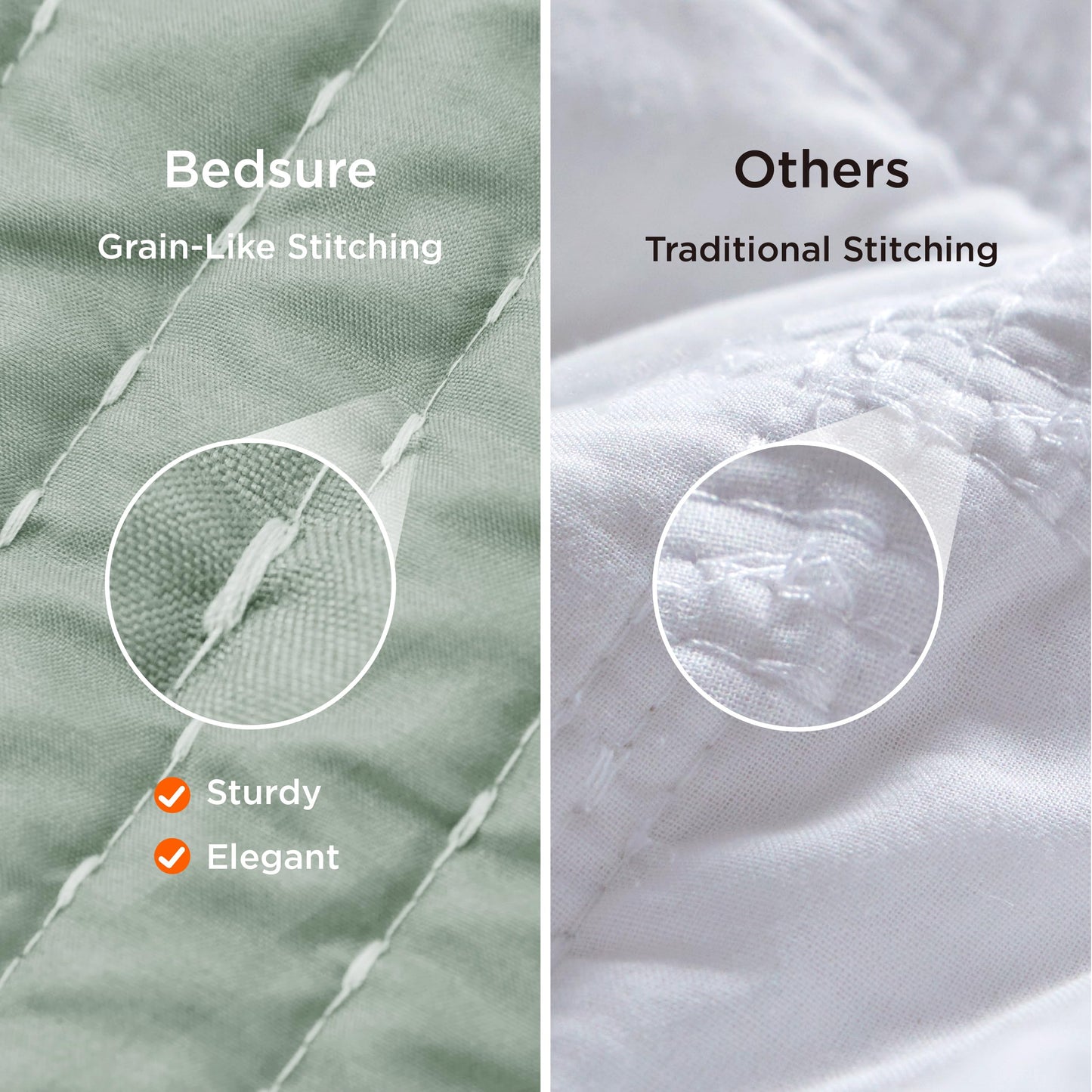 Bedsure Green Quilts Queen Size - Queen Quilt Bedding Set Bedspread Coverlet, Lightweight Neutral Striped Bedding, 3-Piece Set with 90"x96" Coverlet & 2 Pillow Shams, All-Season Soft Microfiber