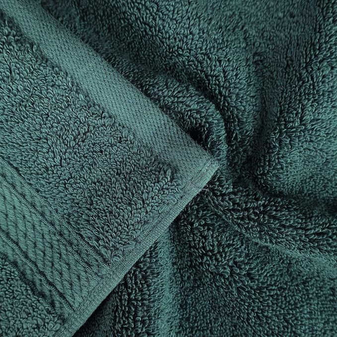 SUPERIOR Egyptian Cotton Pile 8 Piece Towel Set, Includes 2 Bath, 2 Hand