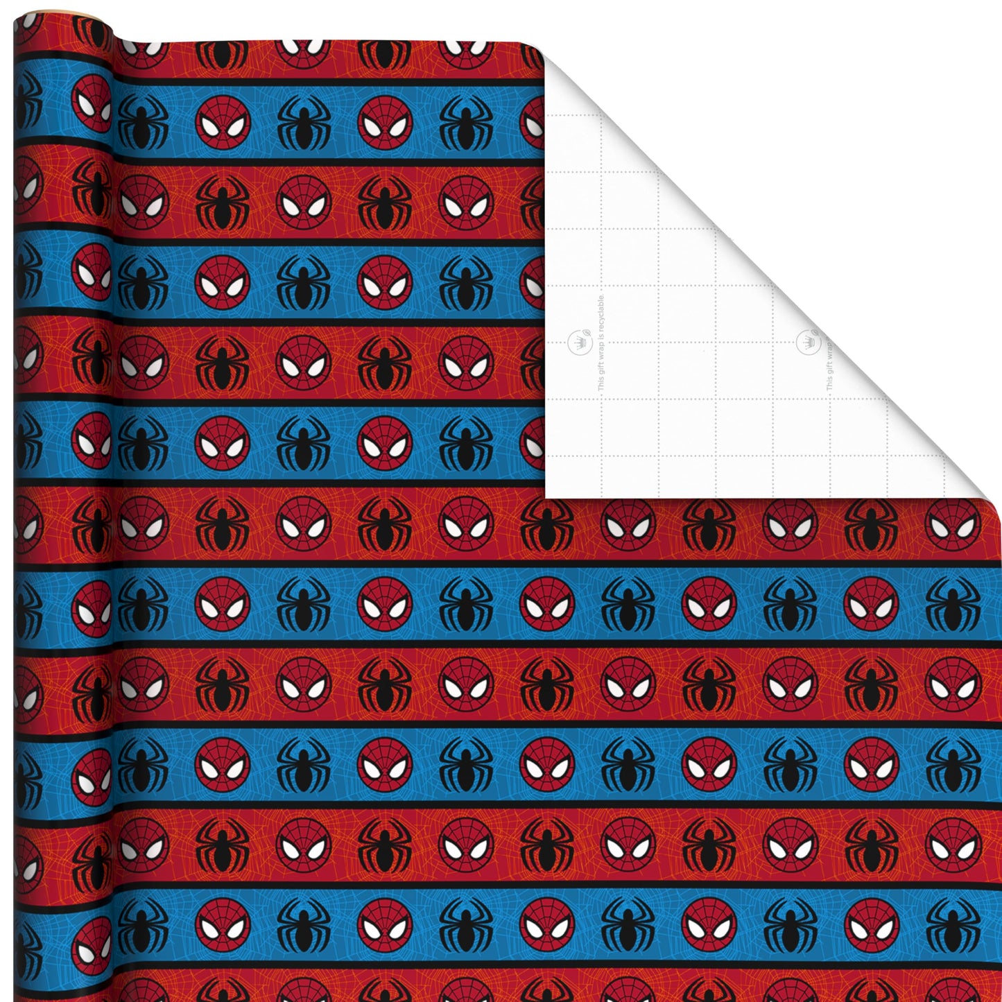 Hallmark Marvel Spider-Man Wrapping Paper Rolls (3 Rolls: 60 Sq. Ft. Total) for Kids, Fans, Gamers, Birthdays, Father's Day, Christmas