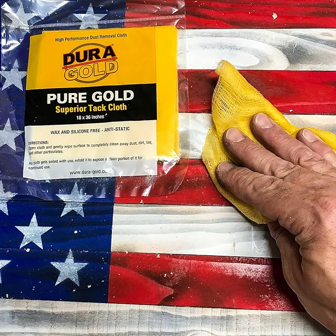Dura-Gold - Pure Gold Superior Tack Cloth Woodworking, Automotive Paint