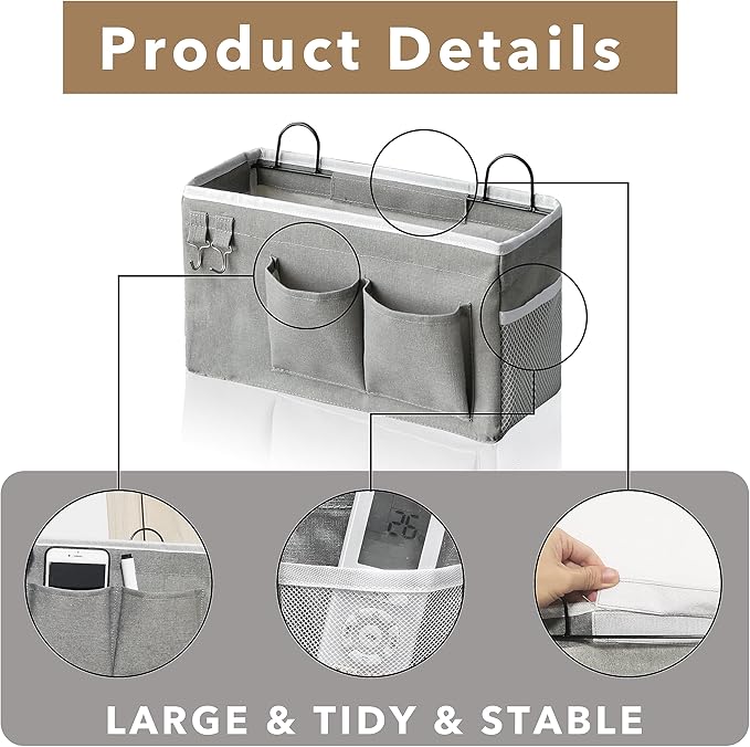 2pcs Hanging Baskets for Organizing, Fabric Wall storage Basket, Wall Organizer