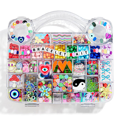 BaubleBar Ultimate DIY Bracelet Kit | 1000+ Pcs | Great for a Gift or Party | Bracelet Jewelry Making Kit with Beads