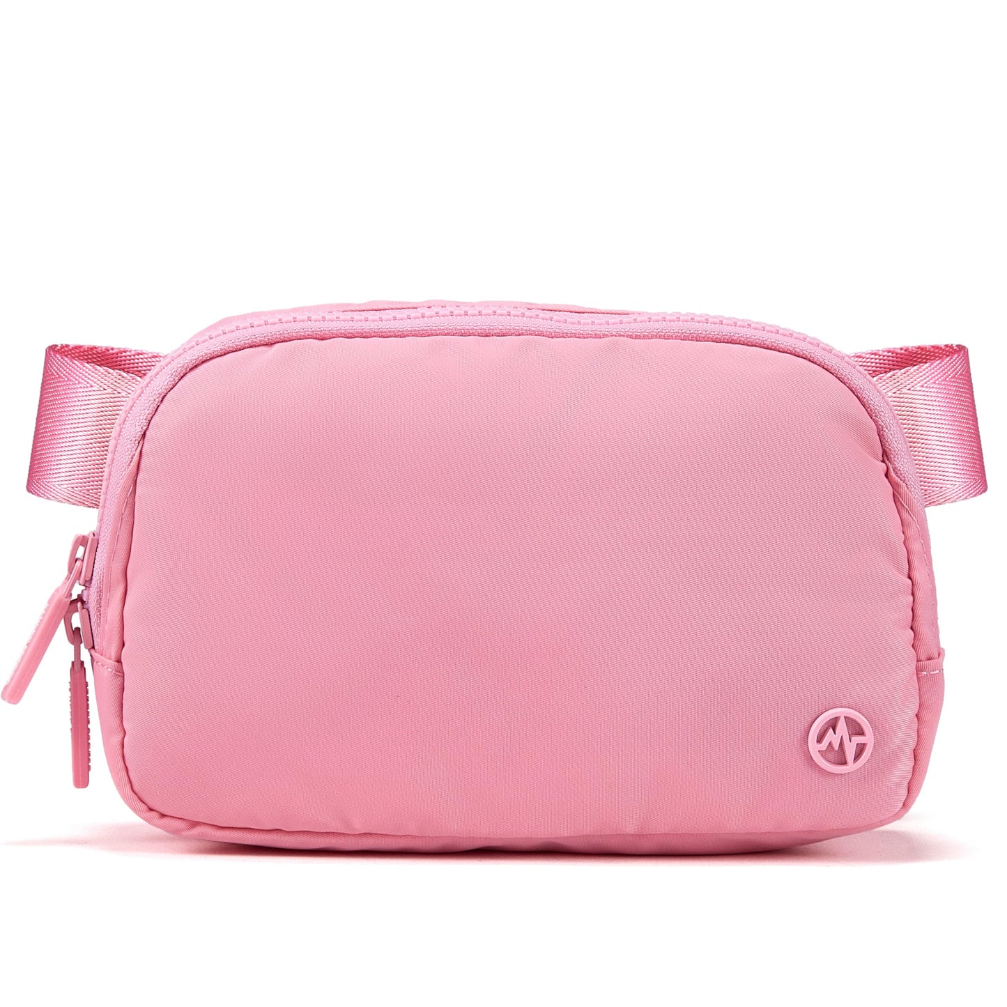 Pander Two Way Zipper Fanny Pack Nylon Everywhere Belt Bag for Women, Water Repellent Waist Packs, Crossbody Bags with Adjustable Strap (Black).