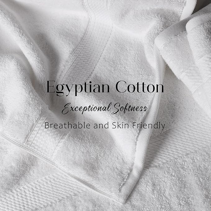 Superior Solid Egyptian Cotton Bath Towel Set