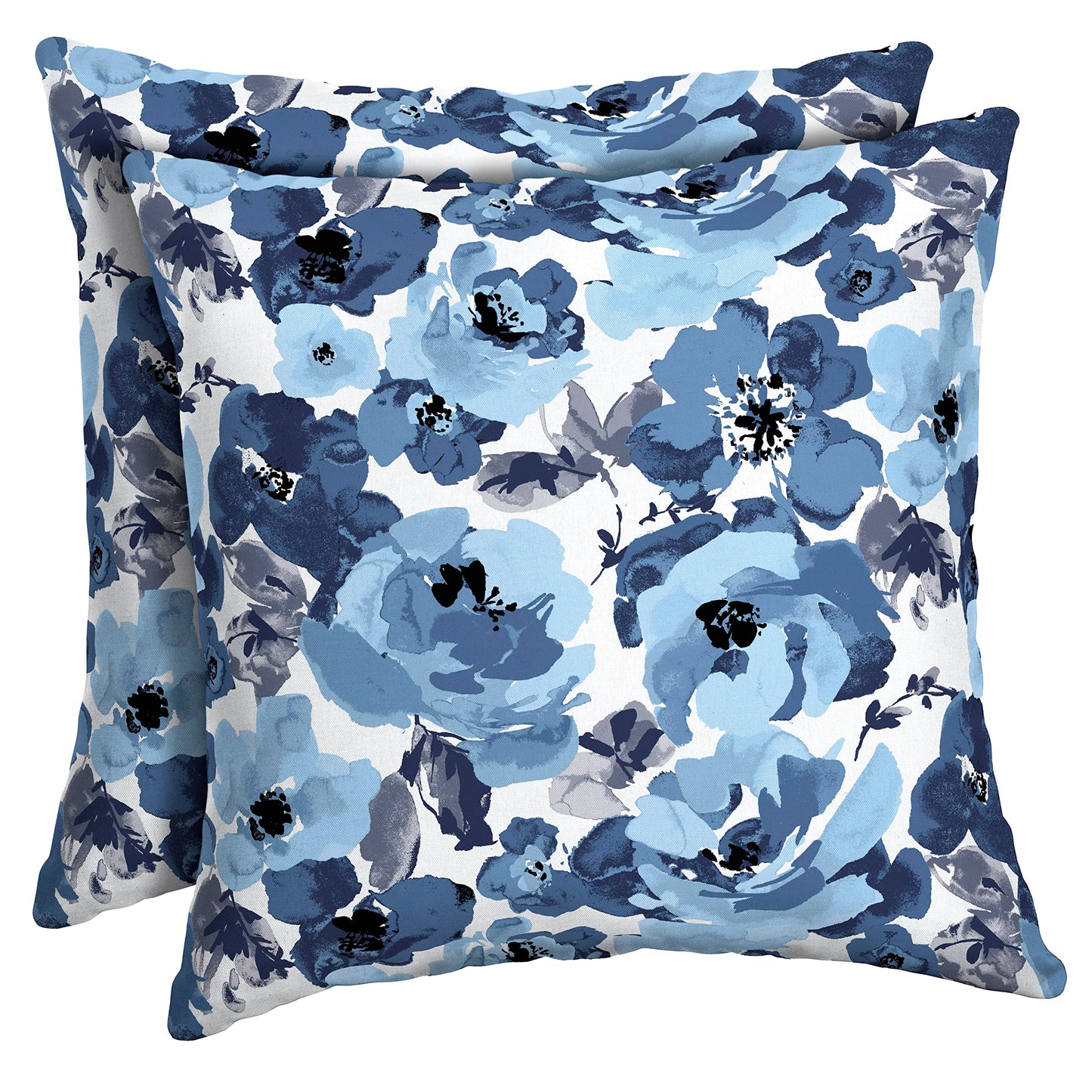 Arden Outdoor Toss Pillow, 2 Pack, 16 x 16, Rain-Proof, Fade Resistant Pistachio Botanical