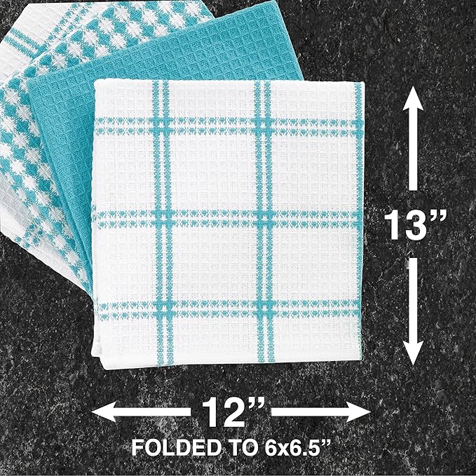 T-Fal Premium Waffle Dish Cloths: Highly Absorbent, Super Soft Long Lasting