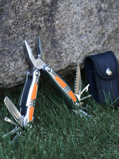 SMART JERRY 14-in-1 Multitool Pliers with Gift Box & Sheath | Premium Self-Locking Foldable Multi Tool for DIY, Camping, EDC | Stainless Steel Pocket Knife | Ideal Gifts for Men, Dad, Husband
