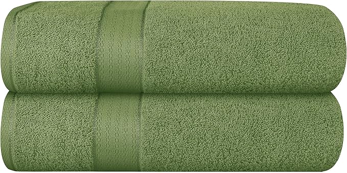 GLAMBURG 700 GSM Premium Cotton 2-Pack Oversized Extra Large Bath Sheet Set