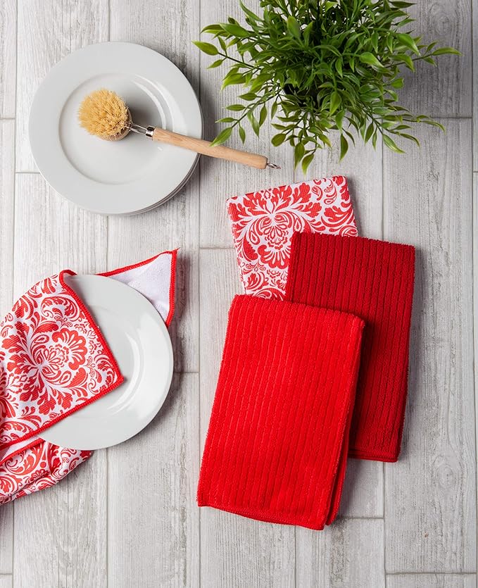 DII Cleaning Collection Multi-Purpose Microfiber, Dishtowel Set