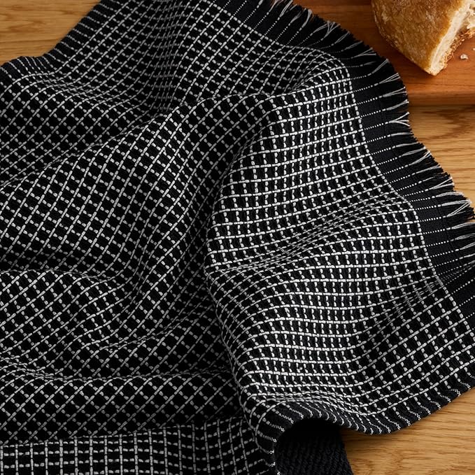 KitchenAid Gourmet Series Gridlines Kitchen Towels 3-Pack Set, 100% Cotton
