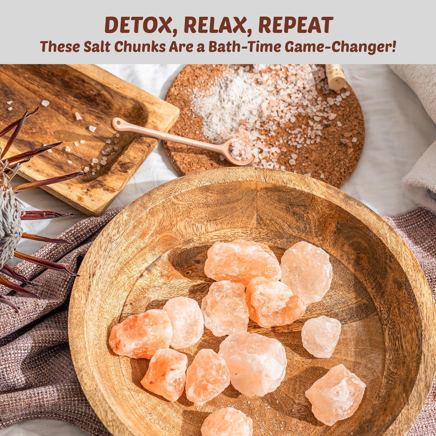 POHS Himalayan Pink Salt Chunks 11 Lbs Bag 100% Authentic Pure Natural Rock Salt Crystals, Extra Large1 .5 to 2.5 Inches chunks of rock himalayan salt.