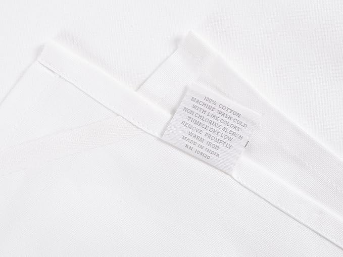 KAF Home White Kitchen Towels, 10 Pack, 100% Cotton