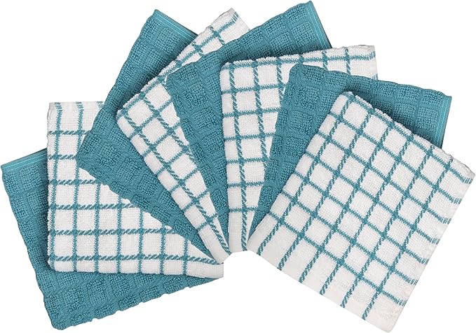 Bumble Dish Cloths | 12" x 12" | 100% Cotton Kitchen Towels | 405 GSM | Soft