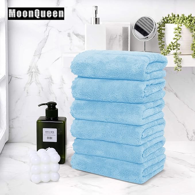 MOONQUEEN 6 Pack Premium Hand Towels