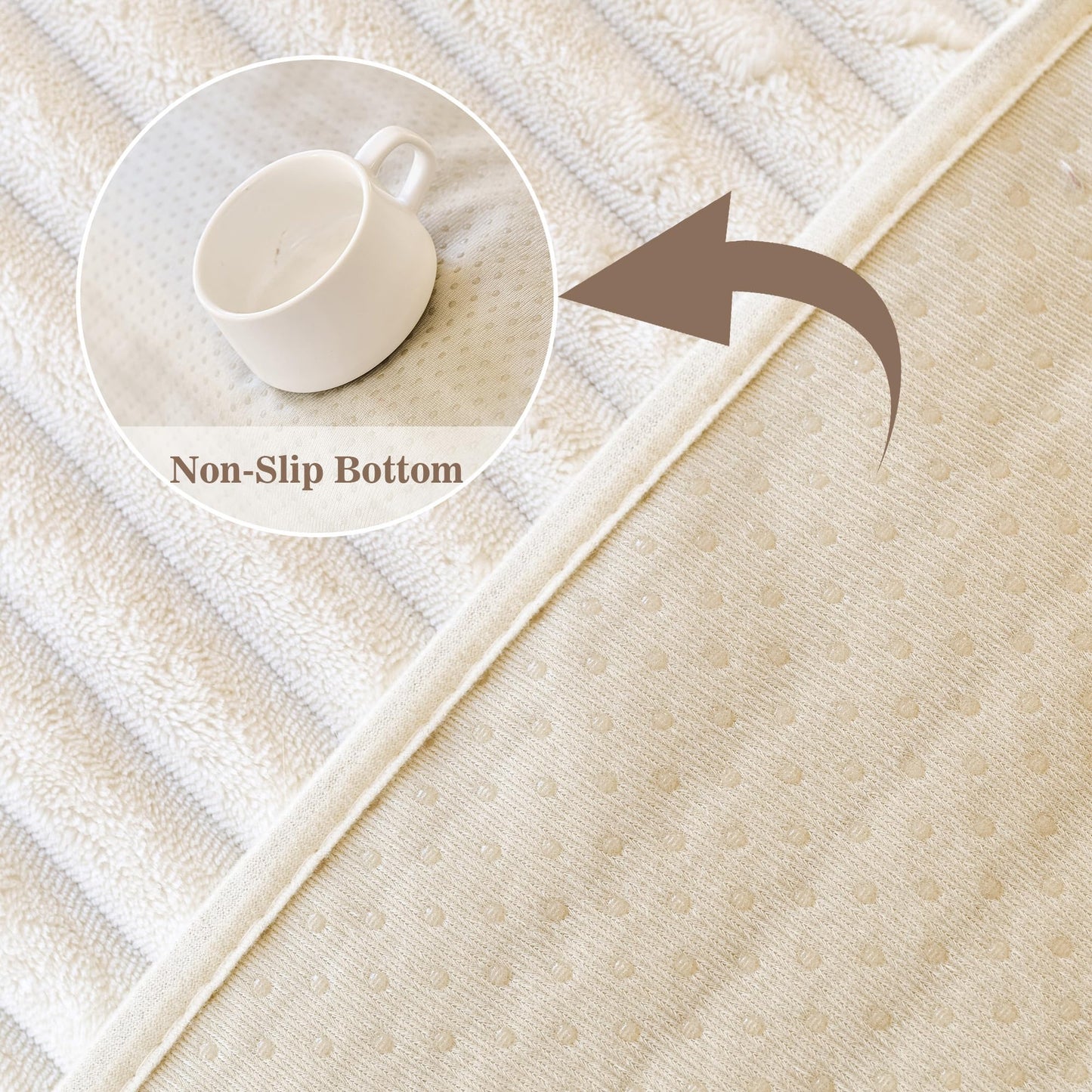 MYSKY HOME 100% Waterproof Couch Cover for Pets, Couch Covers for Sofa, Sectional Couch Covers for Dogs, Sofa Covers Washable Slipcovers Protector Couch Cushion Covers, Off White, 35"x70.9"