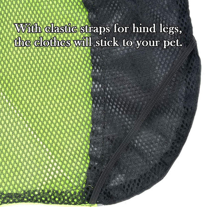 Zunea Waterproof Dog Raincoats for Medium Large Dogs Lightweight Reflective Jacket Safty Coat Windproof Mesh Lined Vest Clothes Outdoor Hunting Hiking Apparel for Wet Days Green 5XL