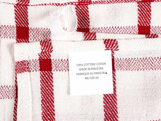 KAF Home Assorted Flat Kitchen Towels |100% Cotton
