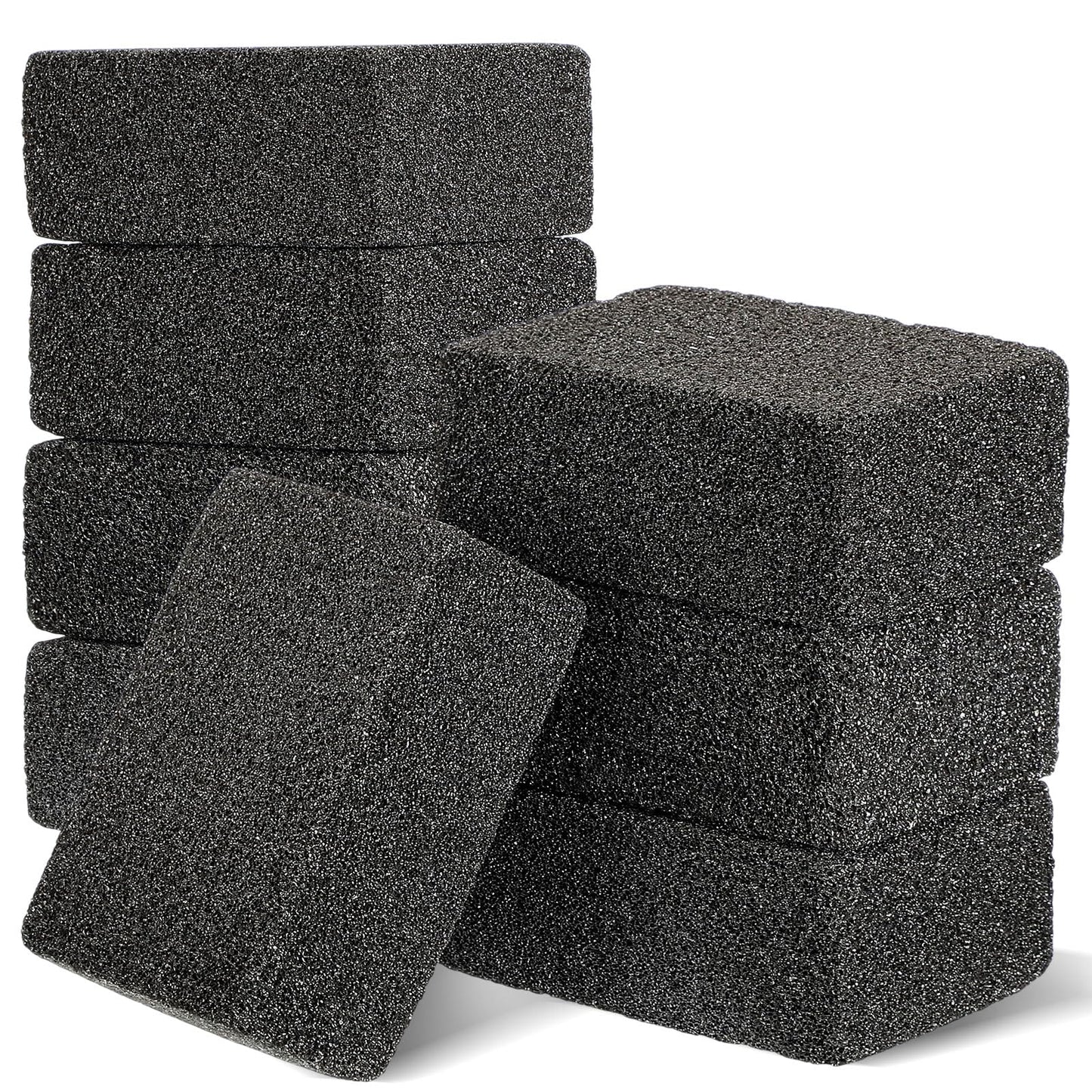 Zhehao 8 Pack Heavy Duty Grill Cleaning Brick Bulk Pumice Stone Cleaner Tool Cleans and Sanitizes Restaurant Flat Top Grills Reusable for Home Restaurant Griddles, Flat Top BBQ Grates Outdoor Cleans