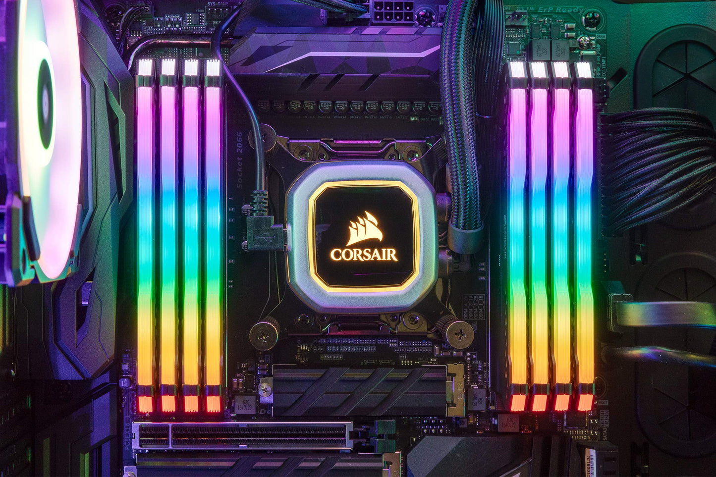 Corsair VENGEANCE RGB PRO DDR4 RAM 32GB (2x16GB) 3600MHz CL18 AMD Ryzen iCUE Compatible Computer Memory - Black (CMW32GX4M2Z3600C18)