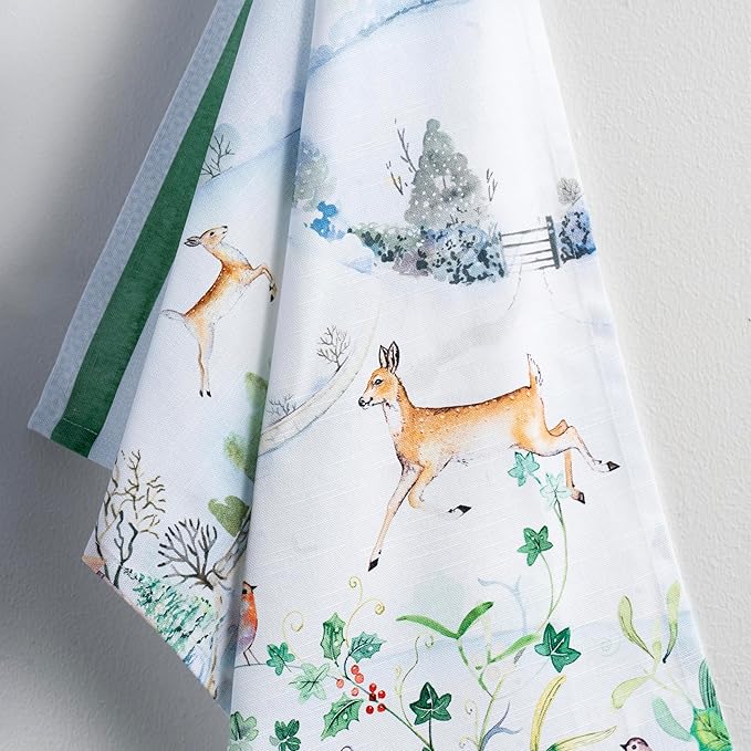 Maison d'Hermine Kitchen Towels Set of 3 100% Cotton 27.50" x 20" Reusable