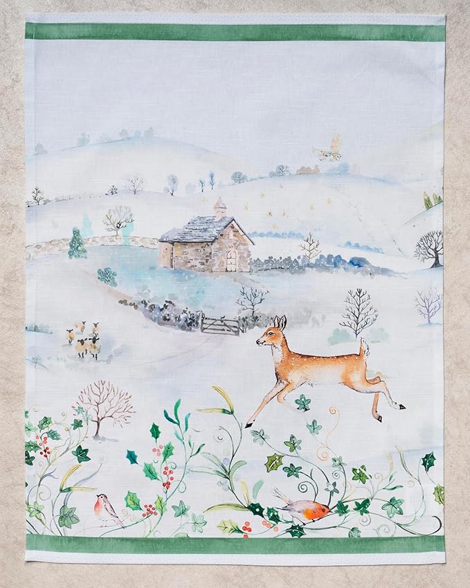 Maison d'Hermine Kitchen Towels Set of 3 100% Cotton 27.50" x 20" Reusable
