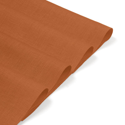 D'Moksha Homes Linen Rust Placemats Set of 4-100% Pure Linen Placemats 14 x 19 Inch for Spring - Handcrafted and Machine Washable