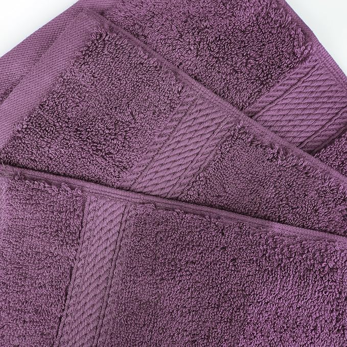 SUPERIOR Egyptian Cotton Pile 8 Piece Towel Set, Includes 2 Bath, 2 Hand