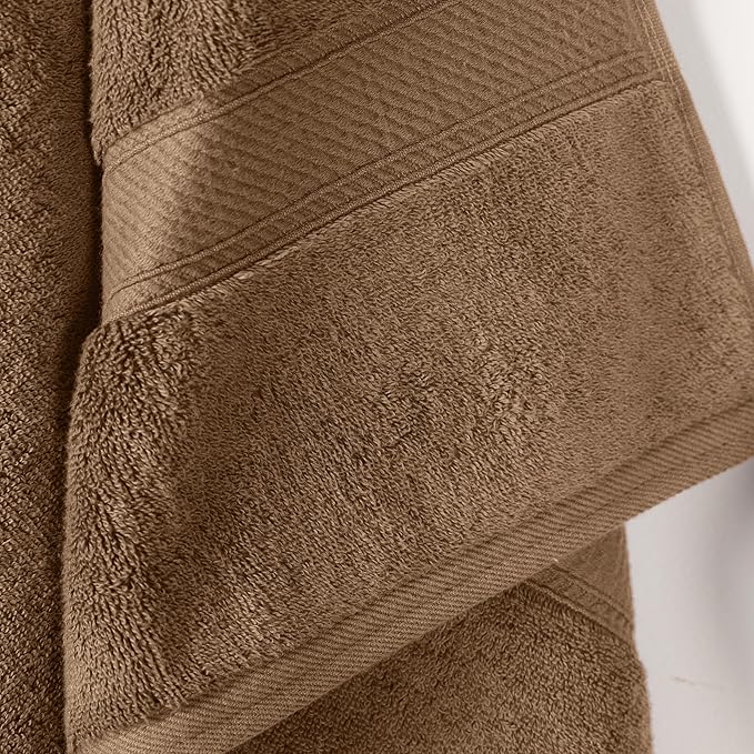 SUPERIOR Egyptian Cotton Pile Bath Towel Set of 2, Ultra Soft Luxury Towels