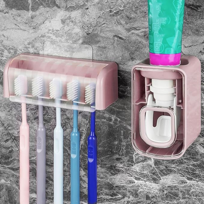 5 Slots Wall Mount Toothbrush Holder