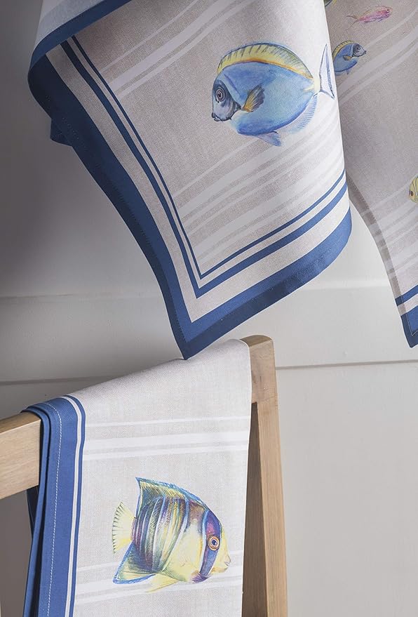 Maison d' Hermine Kitchen Towels Set of 3 100% Cotton 27.50" x 20" Reusable