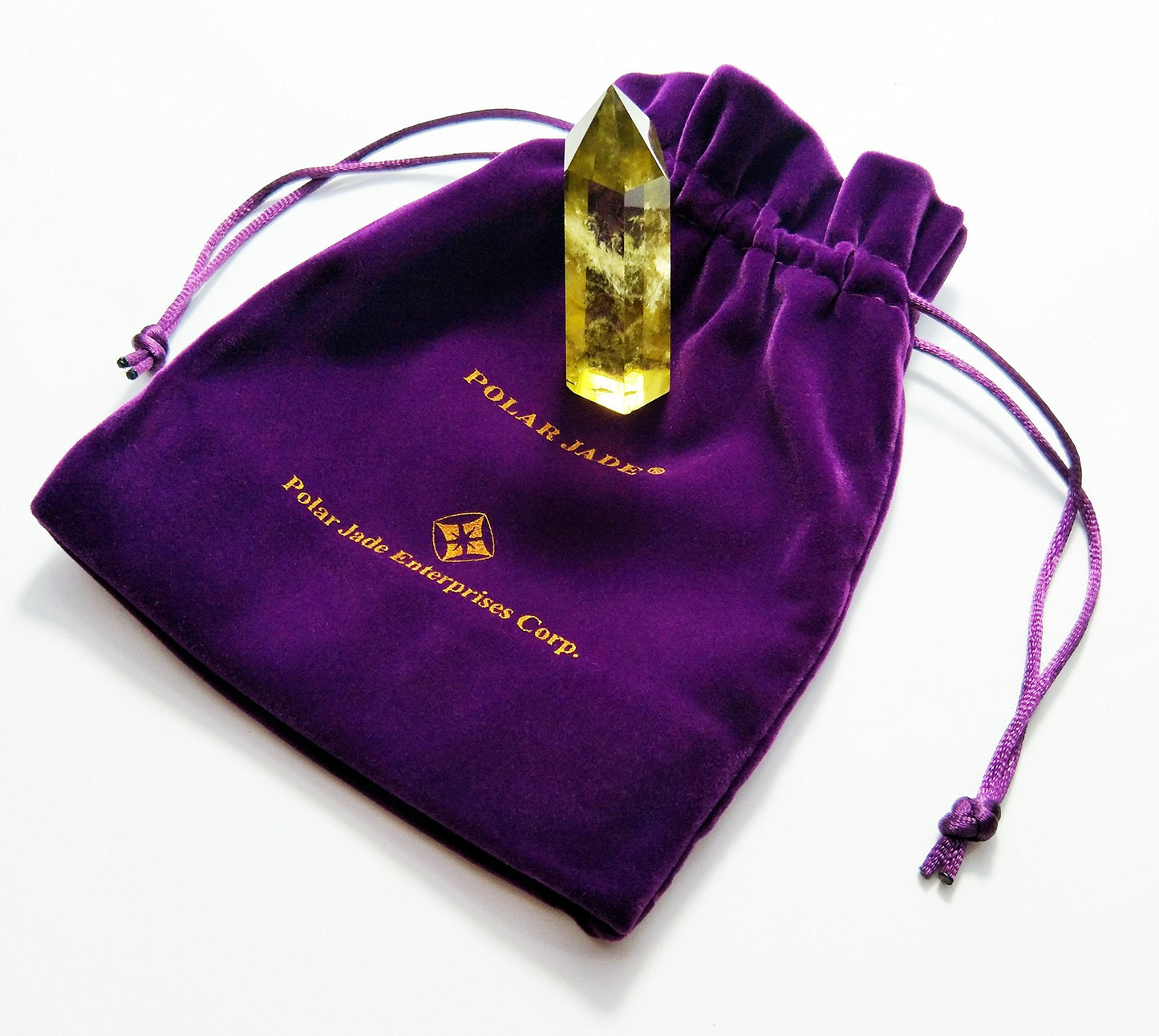 Natural Citrine Crystal Wand – Faceted & Pointed Yellow Quartz Prism Bar for Reiki, Chakra Meditation, Crystal Healing, Energy Work & Home Décor (1 Piece)